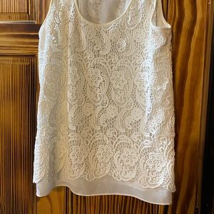 EUC Gorgeous Lace Tank-The Details! M